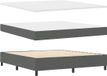 vidaXL Boxspringbed met hoofdeinde Donkergrijs 180 x 200 cm Stof
