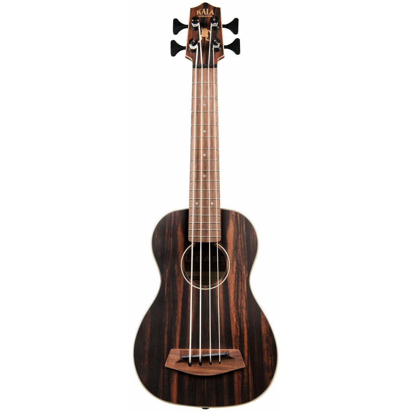 Kala U-Bass Striped Ebony Fretted Ukulele Bass with Gig Bag