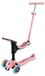 Globber GO•UP Sporty Lights - Schaalbare step met 3 wielen met afneembare zitting, voetensteun en ledverlichting, voor kinderen van 15 maanden tot 6 jaar - Kleur: pastelroze