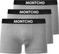 MONTCHO Heren Boxershorts - 3 Pack - Grijs - Katoen/Elastaan - Maat XXL