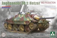 Takom Modelbouwpakket Militaire voertuigen - 2171X Jagdpanzer 38(t) Hetzer Mid Production - Limited Edition Plastic - 1:35 - Modelbouw