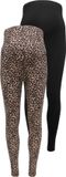 ONLY MATERNITY Legging OLMLOVELY 2-pack Slim fit Legging