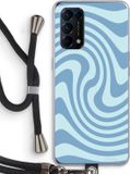 Case Company - Oppo Find X3 Lite Case with Cord - Swirl Blue