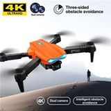 SZSMART Drone avec télécommande et caméra 4K (double caméra - autonomie de la batterie : 15 min - orange)