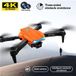 SZSMART Drone avec télécommande et caméra 4K (double caméra - autonomie de la batterie : 15 min - orange)