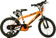 Dino R88 Vélo enfant 16 Pouces - Vélo de garçon pour 4 à 6 ans - 100-115 cm - Frein à main - Orange