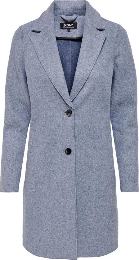 ONLY Onlcarrie Bonded Coat OTW Noos - Vintage Indigo/Melange - Women's Size M