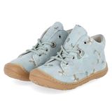 PEPINO 50 1200502/111 uniseks leerschoenen, suède, wit, maat 20, Gecombineerd blauw.