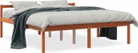 Maison Exclusive - Lit pour seniors de couleur brun lavé, 160x200 cm, en pin massif