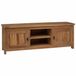 vidaXL Meuble TV 110 x 30 x 40 cm Naturel Teck massif
