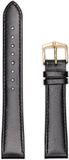 Hirsch Hirsh Horlogeband Osiris Zwart - Leer - 14mm