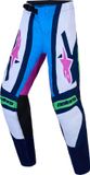 Alpinestars Supertech Maven Jeugd motocrossbroeken - Wit/blauw/groen - Maat 26