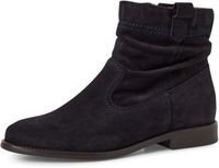 Tamaris - Dames - Enkellaarzen - Blauw - Leer - Maat 37