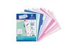 Oxford Strongline map met 4 ringen, A4, ondoorzichtig kunststof, 5 posities, 4 boringen, 5 couleurs pastel