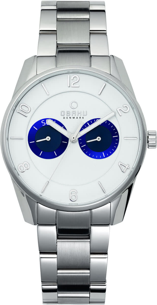 Obaku Denmark V171GM CWSC - Polshorloge - Staal - Zilverkleurig - Ã˜40mm