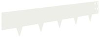 vidaXL Bordure de pelouse, 30 pièces, 100 x 20 cm, acier, blanc