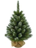 Triumph Tree Kunstkerstboom in Jute - Kunst Kerstboom H90 x Ø56 cm - Groen Frosted