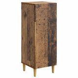 vidaXL Dressoir Oud hout 33 x 34,5 x 90 cm Bewerkt hout