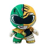 Bizak DZNR 64229311 Power Rangers pluche figuur om te verzamelen, groen en wit, 18 cm hoog