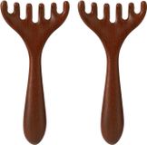 Houten massagekam 2 stuks