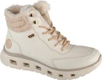 Rieker M6010-80 Women's White Lace-Up Boots - Size 37