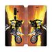 Beschermhoes Oppo Beschermhoes van leer voor Oppo A9 (2020) Moto Cross zwart