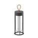 Flos In Vitro Unplugged F018E31K030 LED-vloerlamp, aluminium, oplaadbaar, 13,2 x 39,3 cm, antraciet