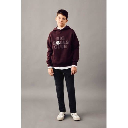 Mango Kids tapered jeans black denim
