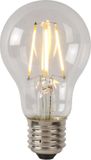 Lucide A60 Class B - Filament lamp - Ø 6,4 cm - LED Dimbaar - E27 - 1x7W 2700K - Transparant