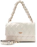 GUESS Maxine Flap Crossbody Cream White schoudertas
