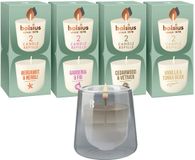Bolsius - CleanLight - Grijs - Houder en navulbare Geurkaarsen - Starterkit - Met 9 gegeurde Refills