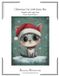 Christmas Cat with Santa Hat Cross Stitch Pattern