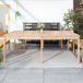 Maison Exclusive - Table de jardin 203,5x100x76 cm, pin massif