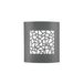 Nova Luce Zenith - applique d'extérieur - 23 x 9,5 x 26,4 cm - IP44 - gris foncé