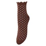 BECKSÖNDERGAARD Dotted Frilla sokken bruin