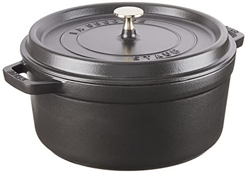 Staub Gietijzeren Ronde Cocotte - 5,5-quart - Black Matte