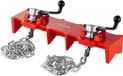 VEVOR Pijplasklem 12,7-203,2mm Pijplasklem met Dubbele Kettingen, Rood
