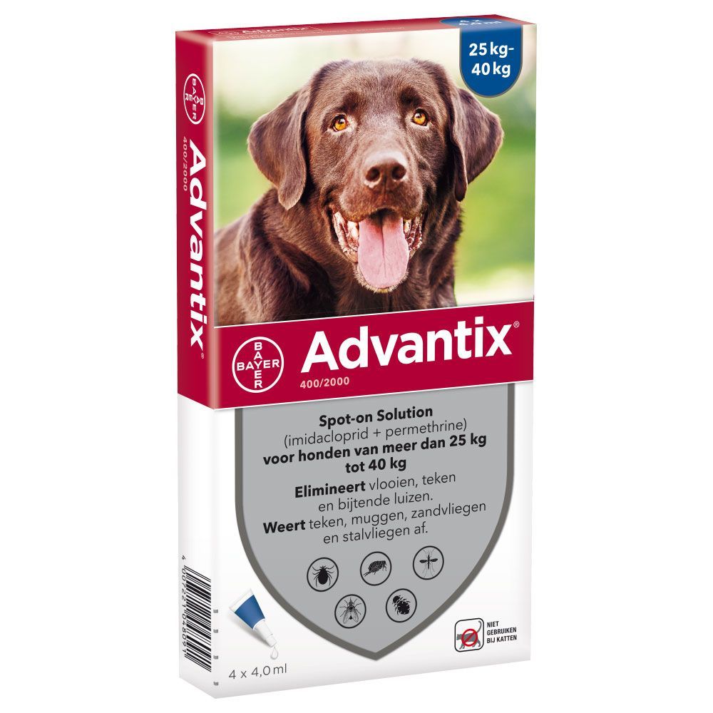 Advantix Spot-on 400/2000 25+ kg - 6 Pipetten