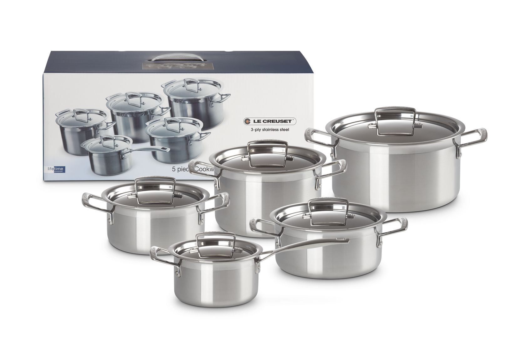 Le Creuset Magnetik Pannenset - 5 Delig - RVS
