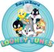 Tataway Kind aan boord, autoveiligheidsbord „baby aan boord” met Warner Bros-afbeeldingen van Looney Tunes en zuignapbevestiging