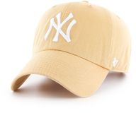 47brand 47 New York Yankees Clean Up Baseball Cap - Light Tan - Unisex - Katoen
