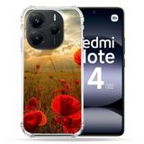 Versterkte Xiaomi Versterkte hoes voor Xiaomi Redmi Note 14 5G klaproos bloem
