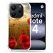 Versterkte Xiaomi Versterkte hoes voor Xiaomi Redmi Note 14 5G klaproos bloem