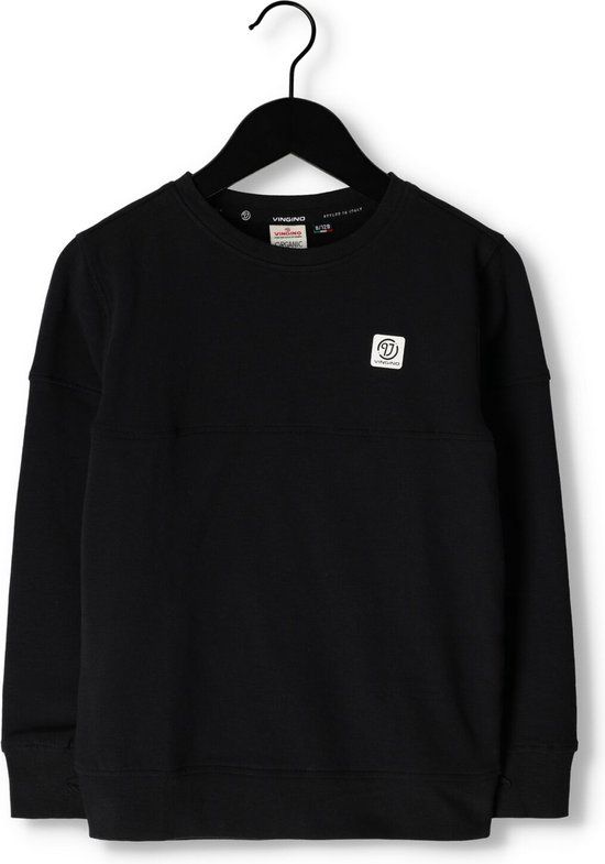Vingino Crewneck-basic-logo Sweater Boys - Black - Size 128