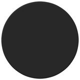 vidaXL Tafelblad - Ø 50 x 1,5 cm - Rond - Bewerkt hout - Zwart