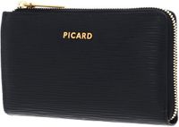 PICARD Leren portemonnee Calais 1 Wallet Schwarz zwart