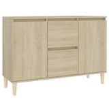 vidaXL Dressoir 101x35x70 cm Bewerkt Hout Sonoma Eikenkleurig