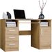 3xE living Bureau 120 cm, chêne Artisan