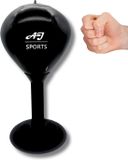 AJ-Sports Bureauboksbal - Mini Boksbal - Met Zuignap - Bokszak - Boksen - Boxing - Bokspaal - Anti Stress - Zwart