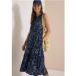 cecil Midi-jurk met split in de hals en print